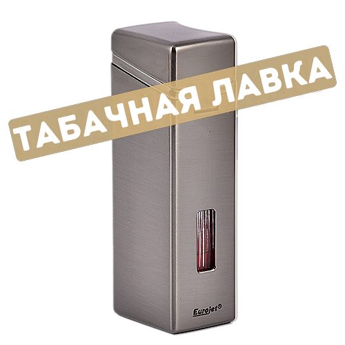 Зажигалка сигарная EuroJet 221013 - Turbo (gun metal / red) с пробойником