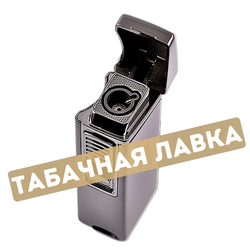 Зажигалка сигарная EuroJet 221013 - Turbo (gun metal / red) с пробойником