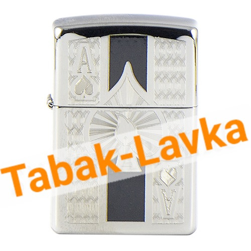 Зажигалка Zippo 24196 - Ace - High Polish Chrome