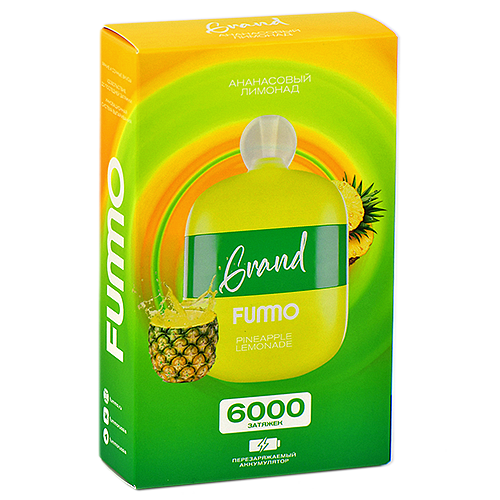 POD система Fummo - Grand 6000 затяжек - Ананасовый лимонад - 2% - (1 шт.)