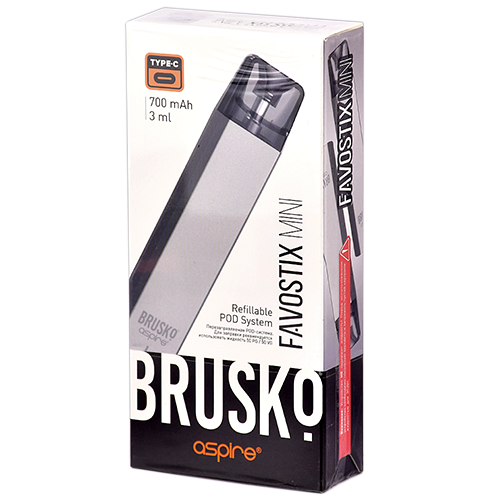 Многоразовая POD-система Brusko FAVOSTIX Mini - Silver