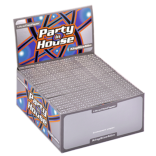 Бумага самокруточная Party in House - King Size Slim - Ultra Thin Silver