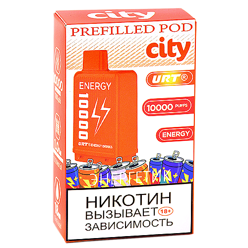 Картридж City Energy 10.000 - Энергетик (1 шт.)