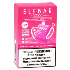 POD система Elf Bar - Pi 7000 - Шампанское - Клубничное мороженое - 2% - (1 шт.)