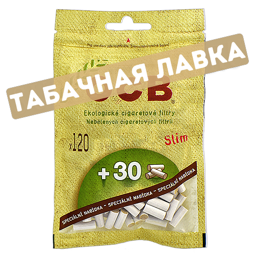 Фильтры для самокруток 6мм OCB Slim Organic (120+30 шт.)