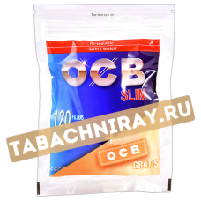 Фильтры для самокруток 6мм OCB Slim + Paper OCB Orange (120 шт)