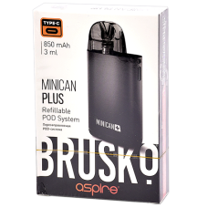 Многоразовая POD-система Brusko MINICAN PLUS Black-Gray Gradient