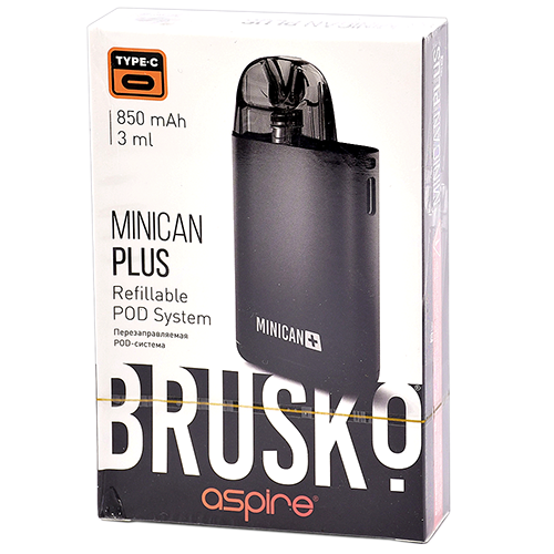 Многоразовая POD-система Brusko MINICAN PLUS Black-Gray Gradient