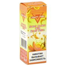 Жидкость для эл. сигарет - Crazy Vibe Strong - Sweet Banana With Honey Melon (30 мл)