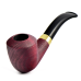 Трубка WoodPipe - Груша 004 - SandBlast Red - (фильтр 9 мм)