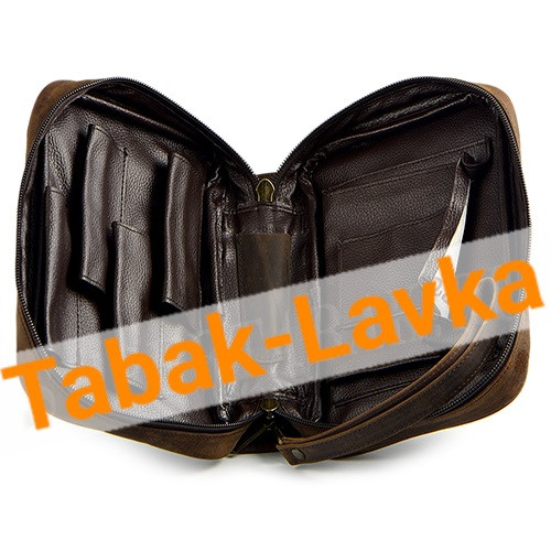 Сумка P&A - 418 Buffalo Dark Brown - для 4 трубок