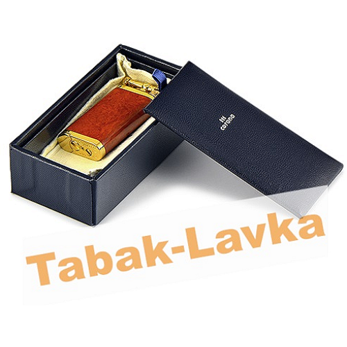 Зажигалка трубочная Im Corona 64-5009 Old Boy Gold Plated Narural Briar