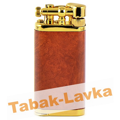 Зажигалка трубочная Im Corona 64-5009 Old Boy Gold Plated Narural Briar