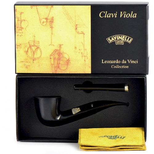 Трубка Savinelli Leonardo 2013 Clavi Viola Black (фильтр 9 мм)