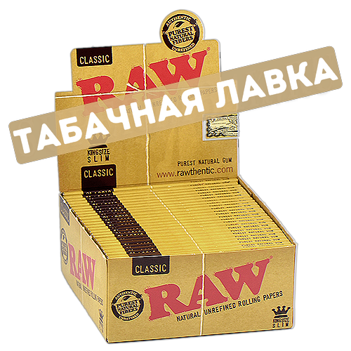 Бумага самокруточная RAW - KING SIZE - Classic (32 шт)