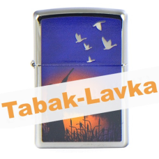 Зажигалка Zippo 29076 - Duck Hunting - High polish Chrome