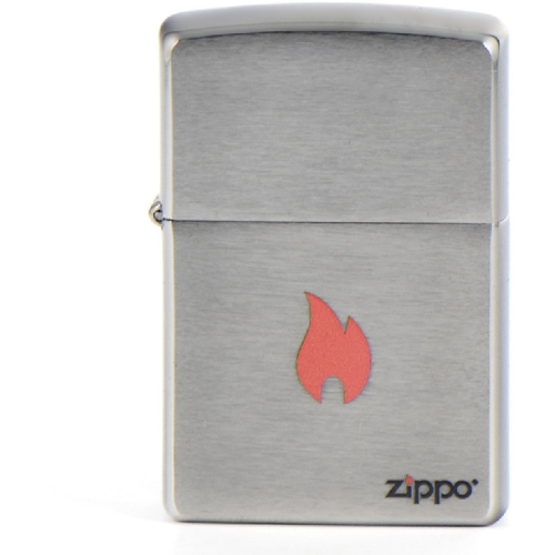 Зажигалка Zippo 200 - Flame Only Colored - Brushed Chrome