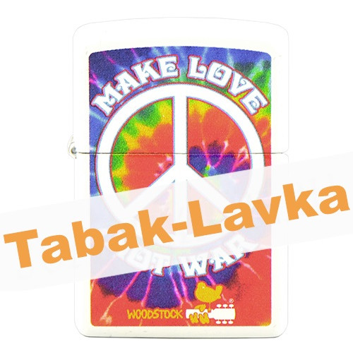 Зажигалка Zippo 49013 - WoodStock - White Matte