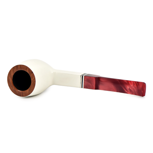 Трубка Big Ben Maestro - White Polish Red Stem - 409 (фильтр 9 мм)