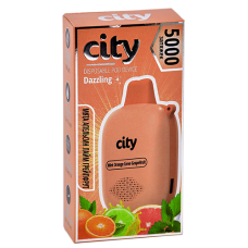 POD система City - Dazzling 5000 затяжек - Мята - Апельсин - Лайм - Грейпфрут - 1,8% - (1 шт.)