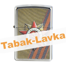 Зажигалка Zippo 207 ST- George Ribbon - Street Chrome