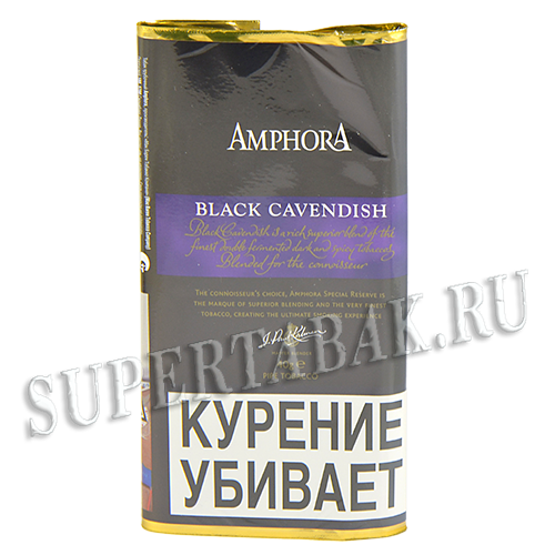 Табак трубочный Amphora Black Cavendish (40гр)