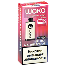 POD-система Waka soPro - DM 8.000 затяжек - Черника - Малина - Гранат - 2% - (1 шт.)