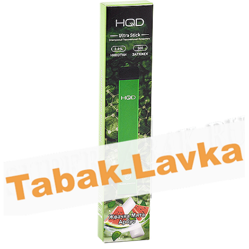 POD система HQD - Ultra Stick - Жвачка Мята Арбуз - 2% - (1 шт)