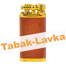 Зажигалка трубочная Im Corona 64-5009 Old Boy Gold Plated Narural Briar