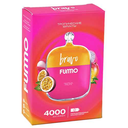 POD система Fummo - Bravo 4000 затяжек - Тропические фрукты - 2% - (1 шт.)