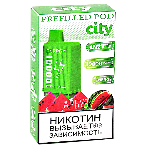 Картридж City Energy 10.000 - Арбуз (1 шт.)