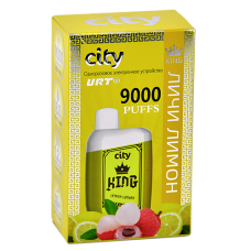 POD система City - King 9000 затяжек - Личи - Лимон - 1,8% - (1 шт.)