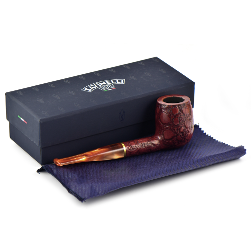 Трубка Savinelli Alligator - Red 128 (фильтр 9 мм)