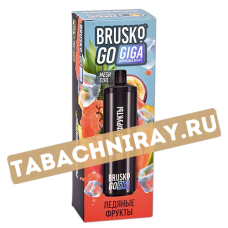 Одноразовый электронный испаритель Brusko Go GIGA - Ледяные фрукты (3000 затяжек) SALE!!!