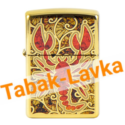 Зажигалка Zippo 29096 - Scorpion - High Polish Brass