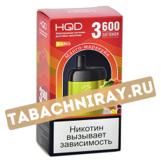 POD система HQD - BANG (3600 затяжек) - Манго-Маракуйя - 2% - (1 шт)