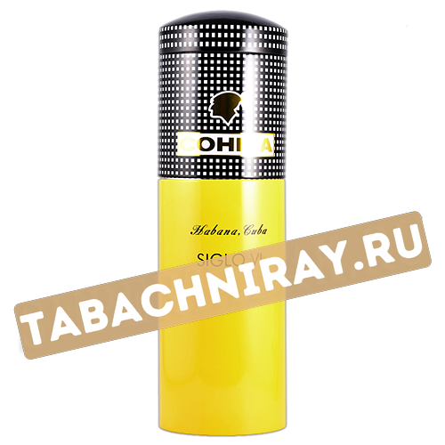 Декоративная аллюминиевая туба с логотипом Cohiba