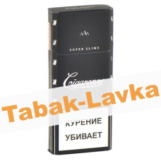 Сигареты Cigaronne Super Slims Black (МРЦ 280)