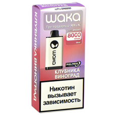 POD-система Waka soPro - DM 8.000 затяжек - Клубника - Виноград - 2% - (1 шт.)