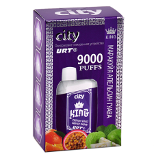 POD система City - King 9000 затяжек - Маракуйя - Апельсин - Гуава - 1,8% - (1 шт.)