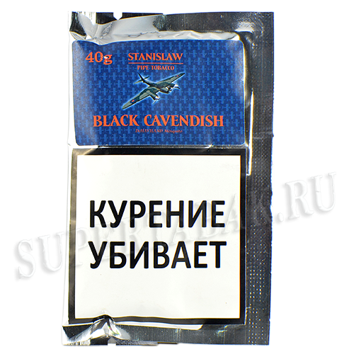 Табак трубочный Stanislaw - Black Cavendish кисет (40 гр) фол. уп.