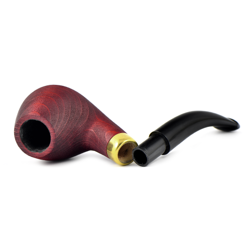 Трубка WoodPipe - Груша 001 - SandBlast Red - (фильтр 9 мм)