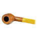 Трубка Savinelli - Mini Smooth Yellow Stem - 128 (фильтр 9 мм)