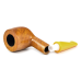 Трубка Savinelli - Mini Smooth Yellow Stem - 128 (фильтр 9 мм)