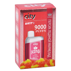 POD система City - King 9000 затяжек - Персик - Ледяной мармелад - 1,8% - (1 шт.)