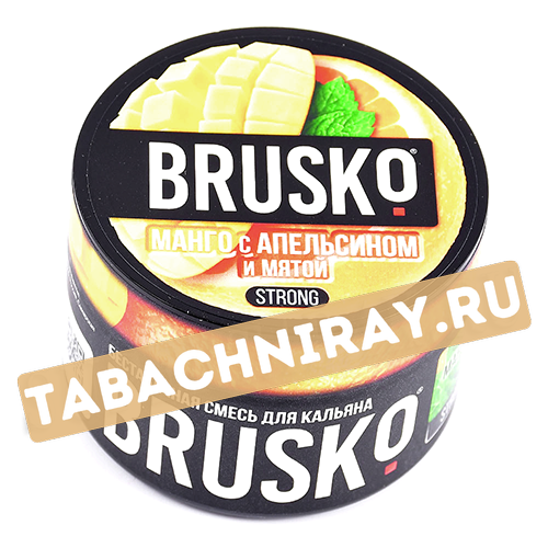 Табак для кальяна Brusko Strong - Манго с апельсином и мятой (50 гр.)