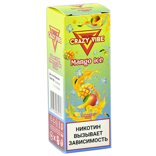 Жидкость для эл. сигарет - Crazy Vibe Strong - Mango Ice (30 мл)