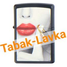 Зажигалка Zippo 29089 - Locked Lips - Black Matte