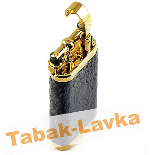 Зажигалка трубочная Im Corona 64-5003 Old Boy Gold Plated Sandblast Briar