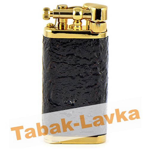 Зажигалка трубочная Im Corona 64-5003 Old Boy Gold Plated Sandblast Briar